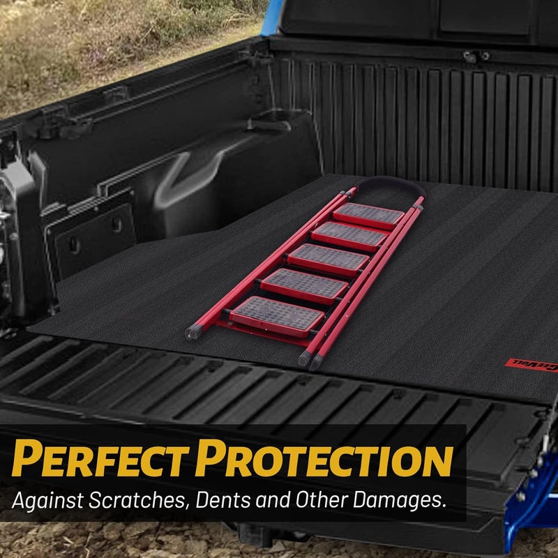 GEEVOLL Heavy Duty Rubber Truck Bed Mat, Extra Thick, Black, Custom Fit for 2005-2023 Toyota Tacoma 6ft Long Bed, Truck Bed Liner - Image 5